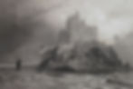 A abadia em desenho de Henri Charpentier, 1870.