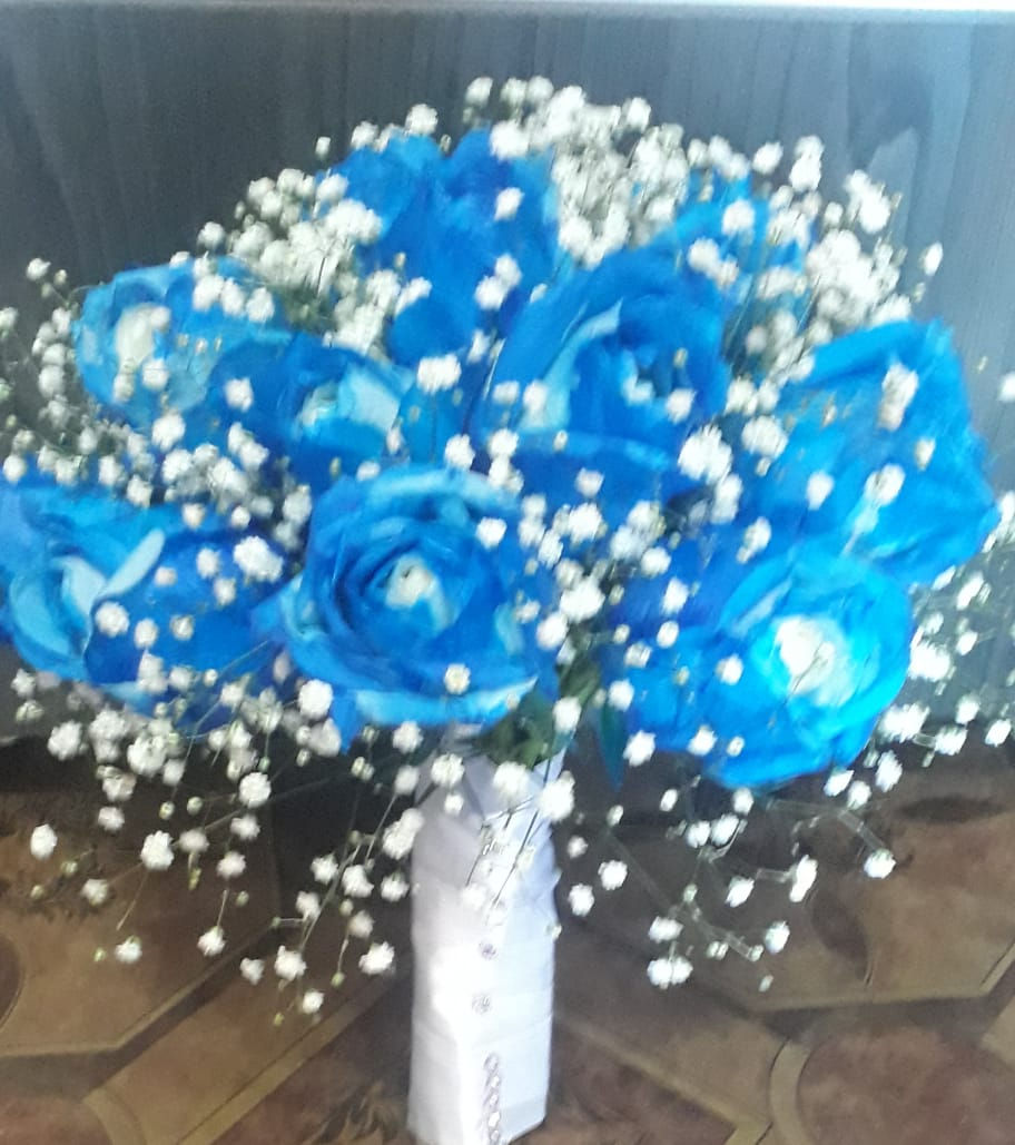 Miniatura: buquê de noiva rosas com carinho.artificial.