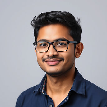 image of an indian young man with glasse