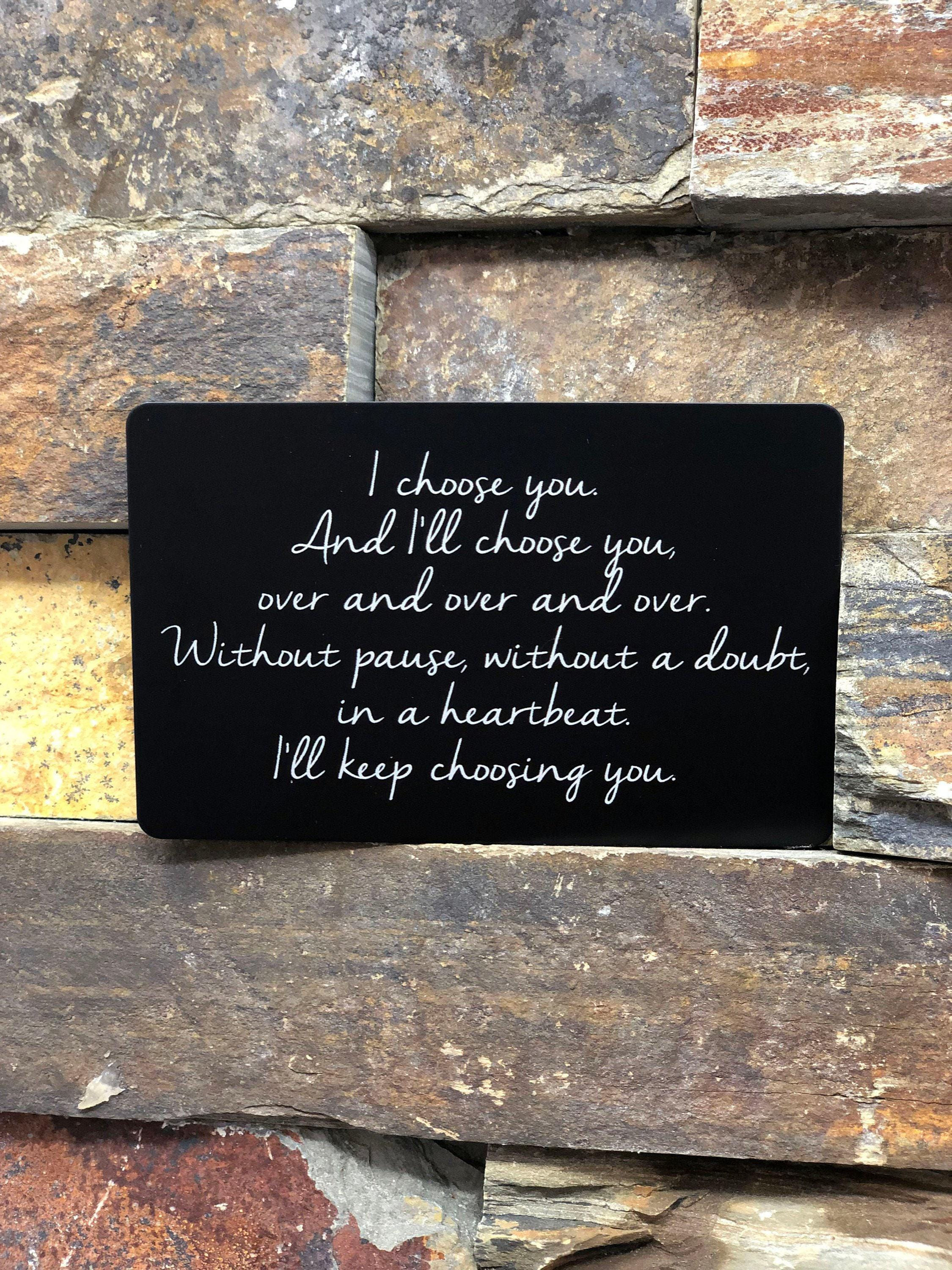 Custom Engraved Wallet Card Insert,Personalized, Fathers Day, Gifts for him,