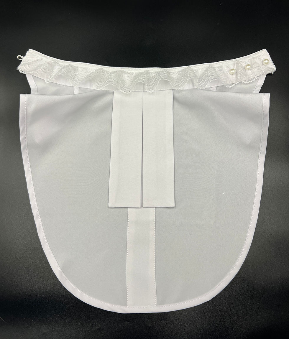 Thumbnail: NEW Ruffled Light Lace Collar Tabs