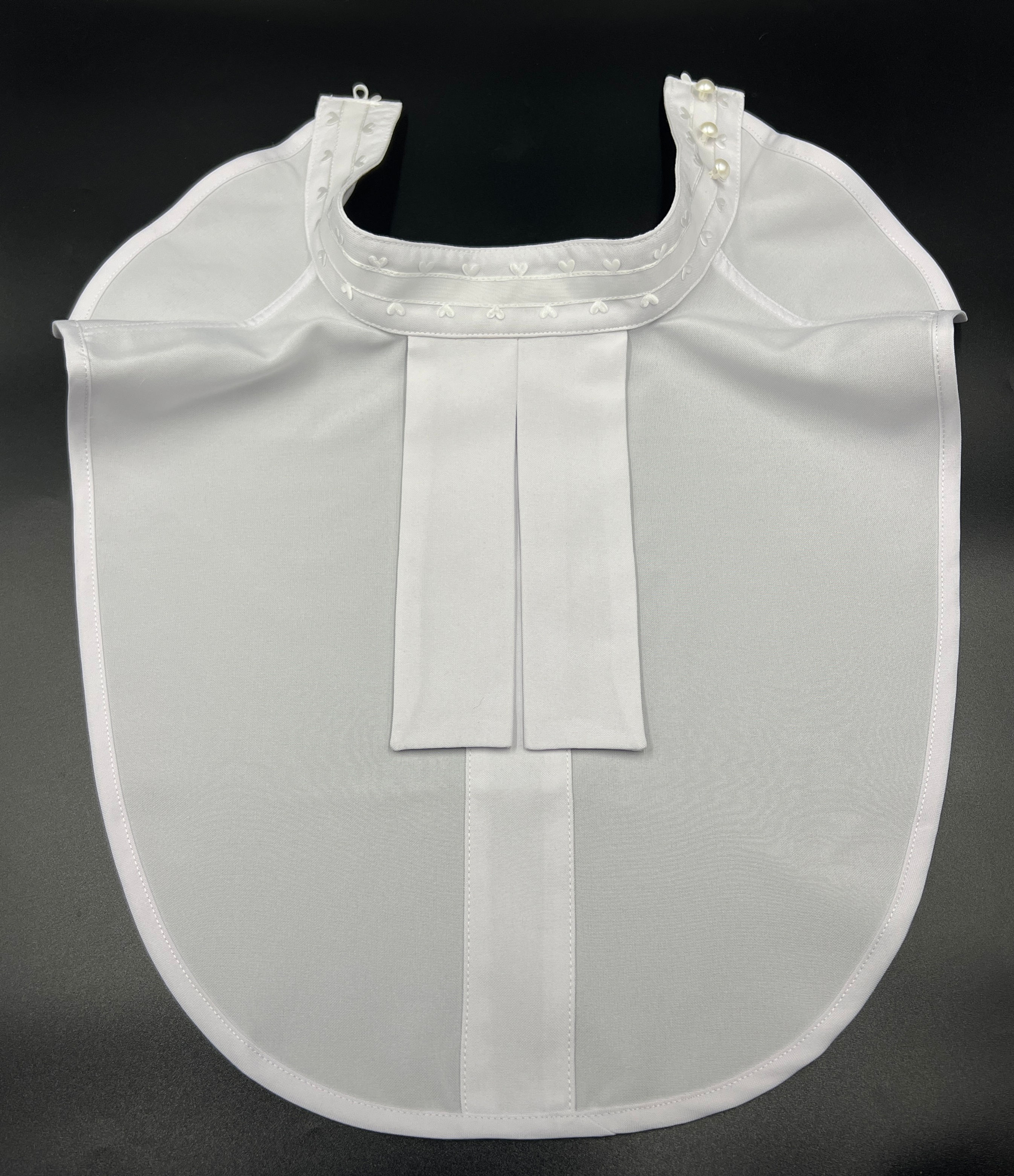 NEW Satin Heart Collar Tabs