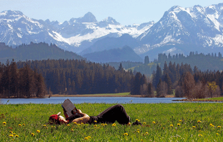 relax en la montaña