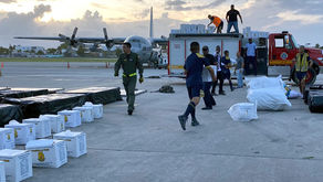 Llegaron 23 toneladas de ayuda humanitaria a la isla de San Andrés