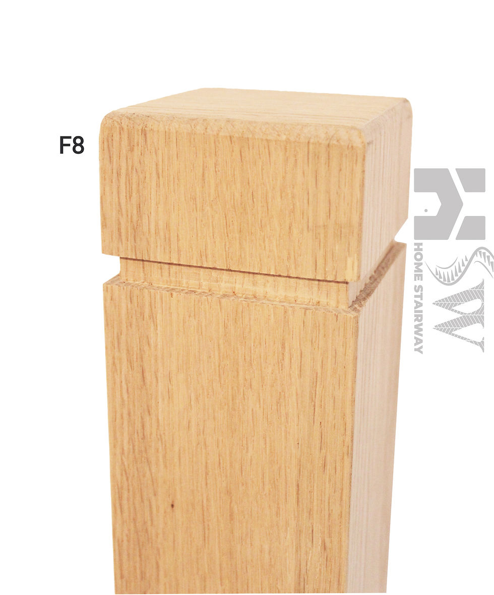 Thumbnail: 3 1/2" x 3 1/2 x 48" Unfinished oak newel post