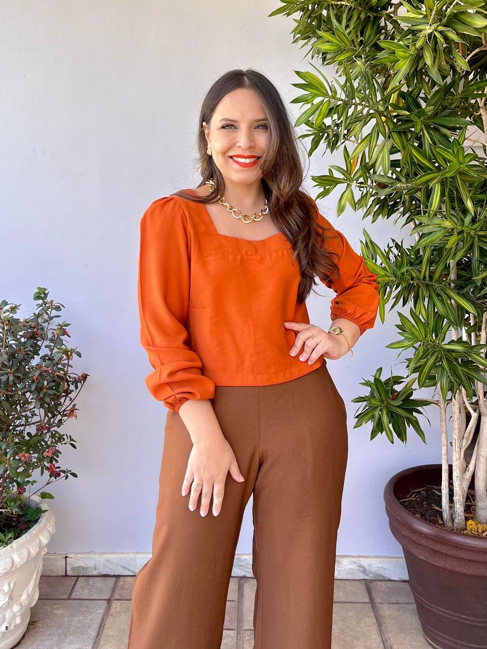 | Blusa Decote Quadrado |