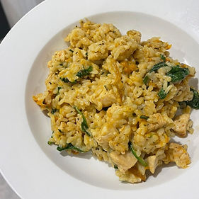 Chicken & pumpkin risotto 