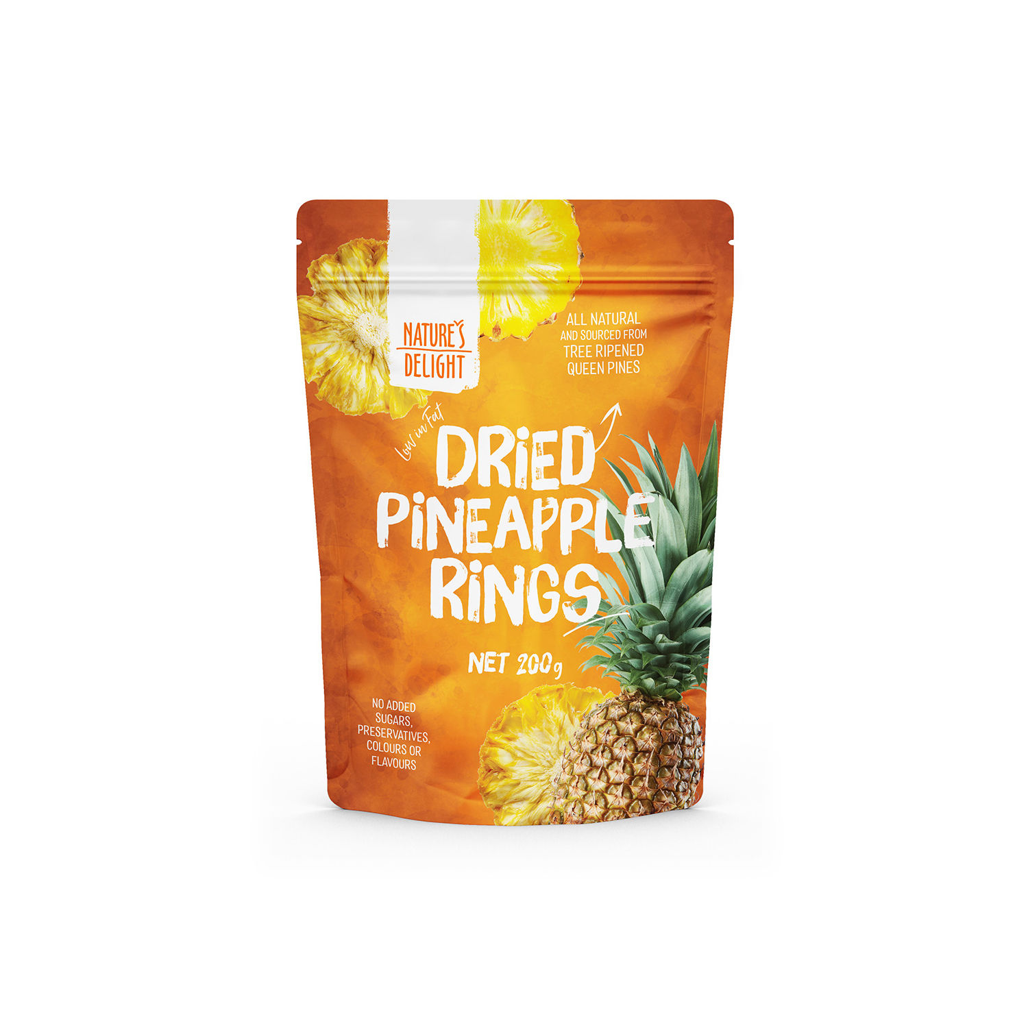 DRIED PINEAPPLE RINGS 200g