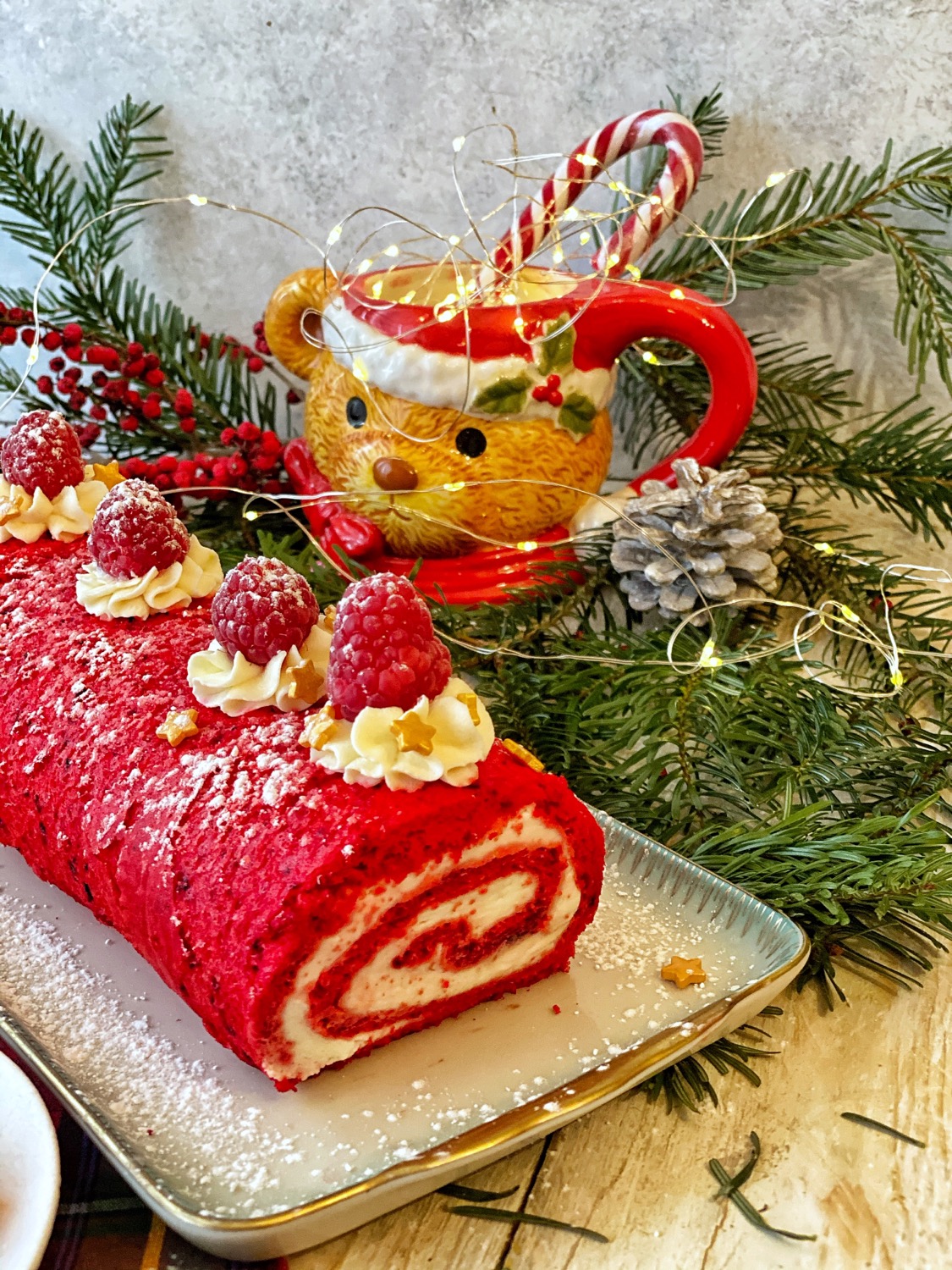 Tronchetto Di Natale Red Velvet.Rotolo Red Velvet