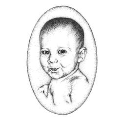 Oh My Baby - Stipple with ink