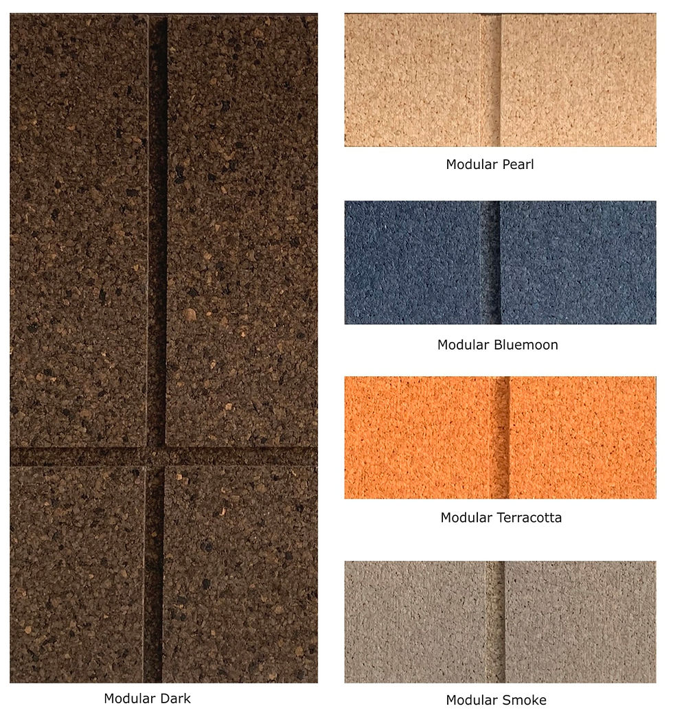 revêtement mural en liège modular