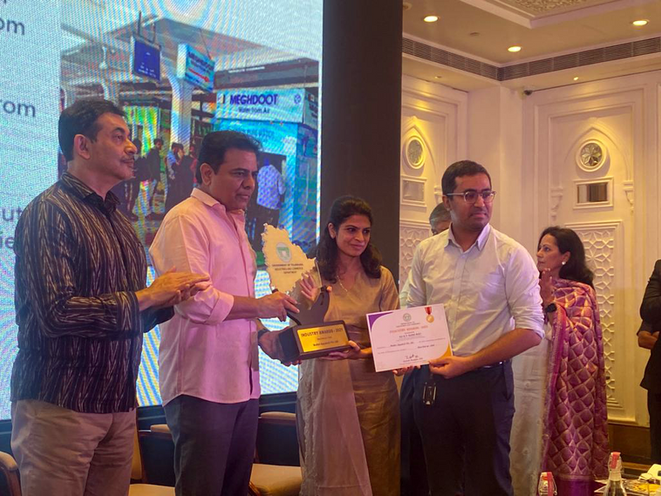 Maithri Aquatech wins Best Startup category in the Telangana State Industry Awards.png