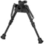 Thumbnail: HARRIS BIPOD S-BRMP 6-9" NOTCHED.ROTATE PICATINNY