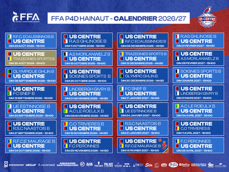 Calendrier 2026/27