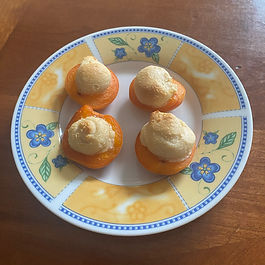 These addictive bite size snacks combine sweet with savoury. No forks needed, just pop them in your mouth. Bet you can't eat just one stuffed apricot.