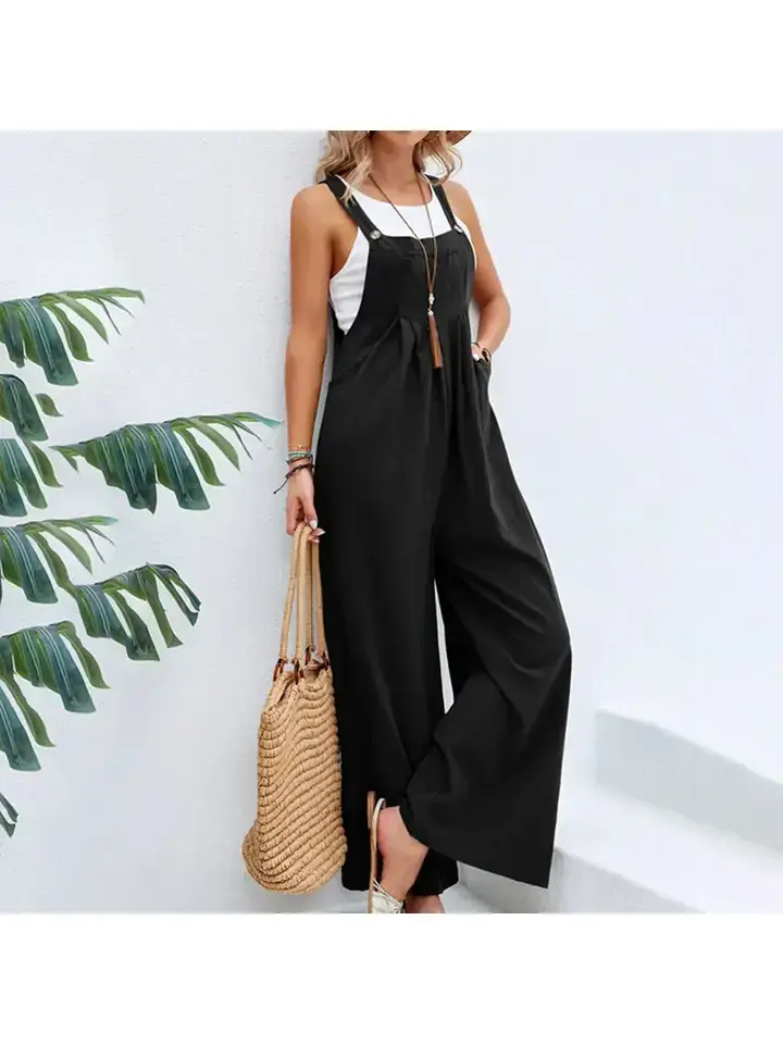 Thumbnail: Mid-Waist Casual Retro Romper