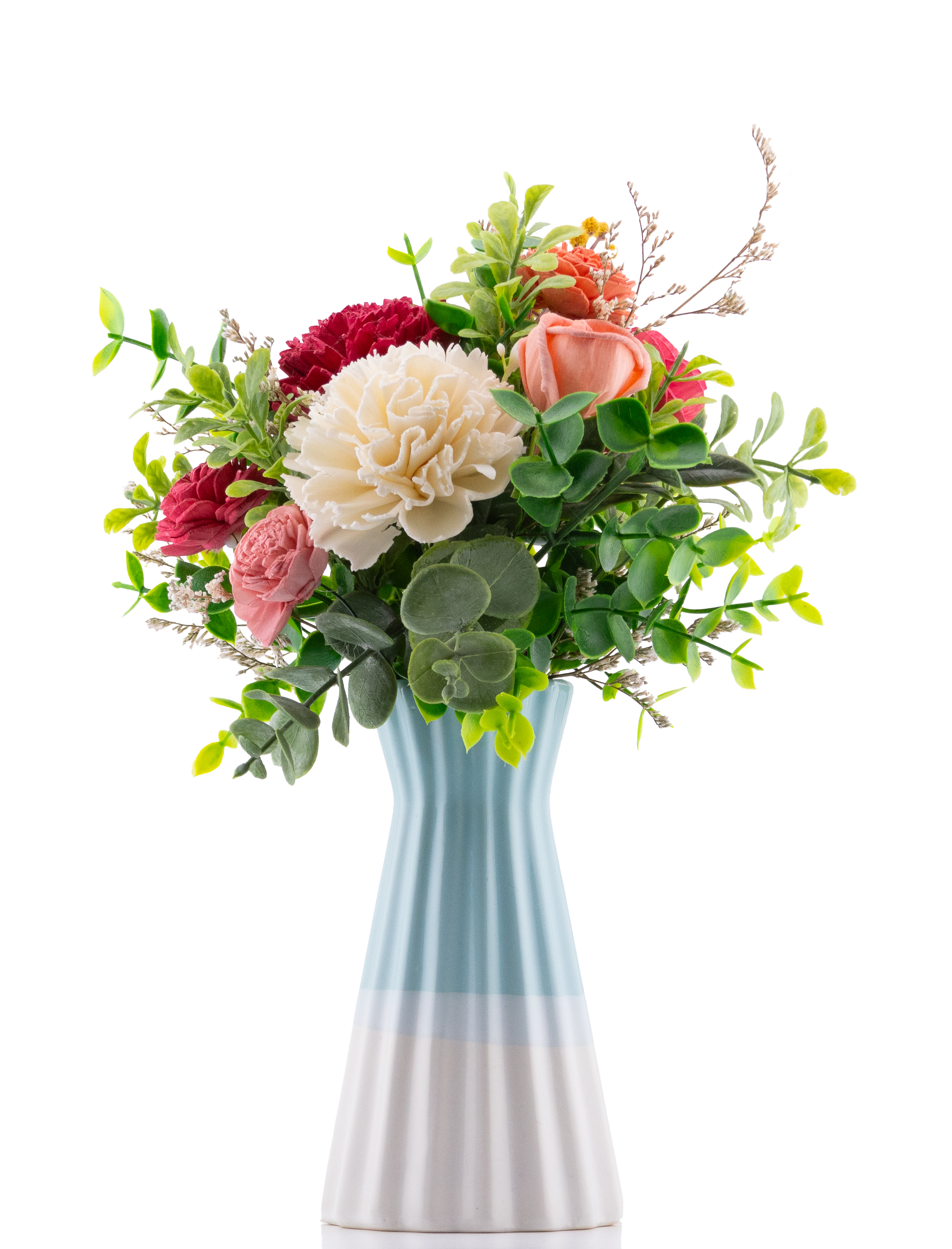 Small Blue and White Ceramic Vase