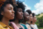 Diverse melanin girls looking towards their future health now with hope