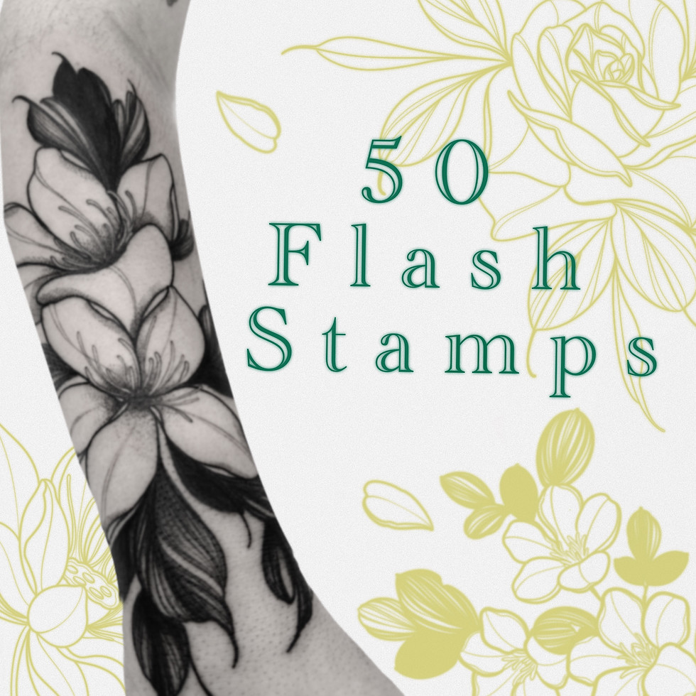 Miniatura: Botanical Flash Stamps Brush Set