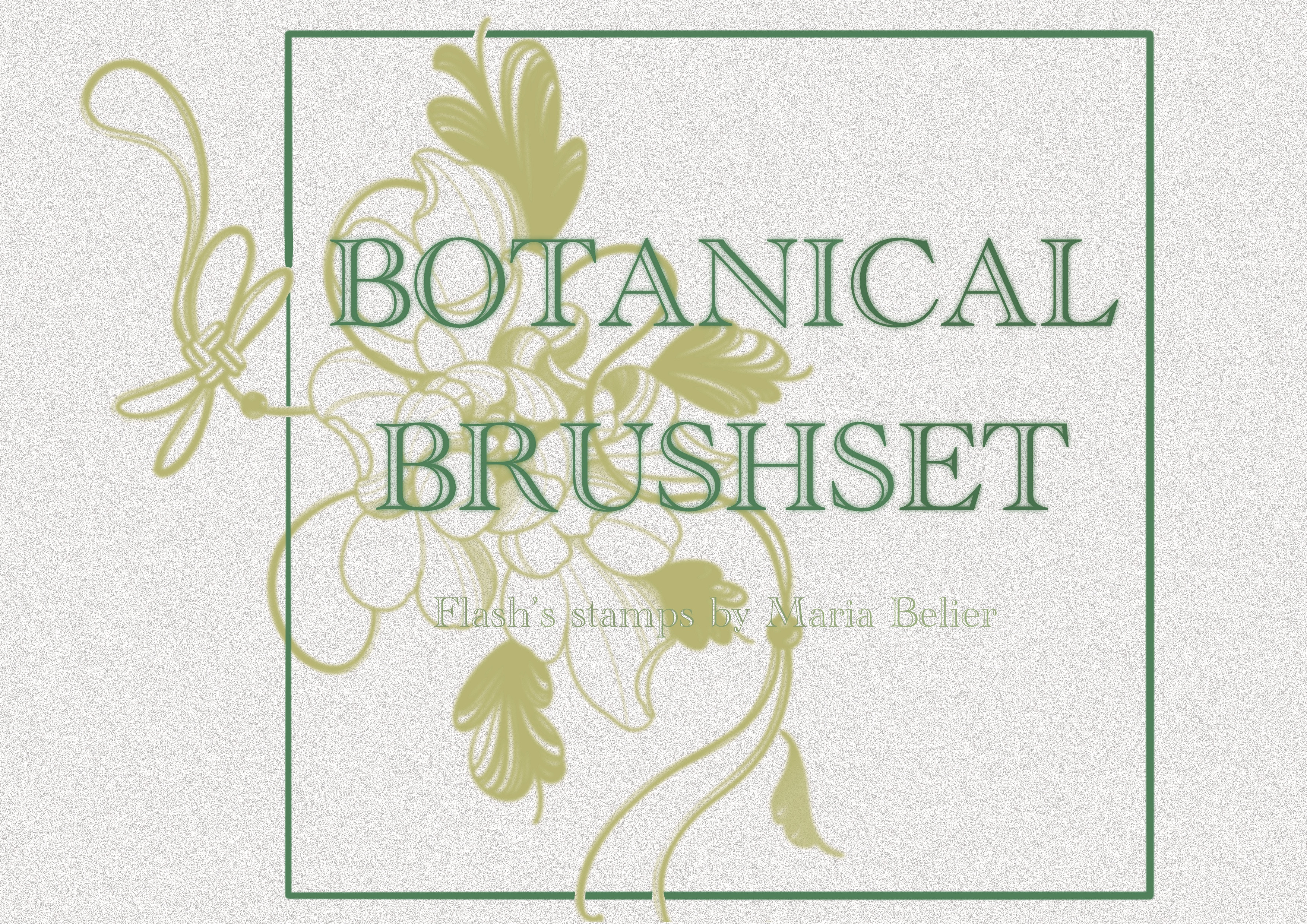 Botanical Flash Stamps Brush Set