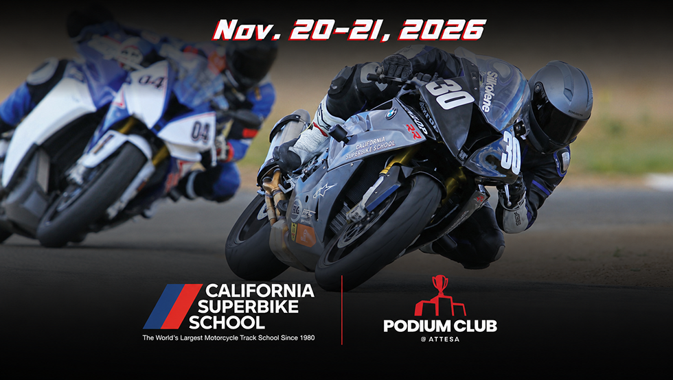California Superbike School Nov. 21-22