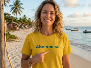camiseta da coleção bahia, abaiane-se