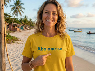 camiseta da coleção bahia, abaiane-se