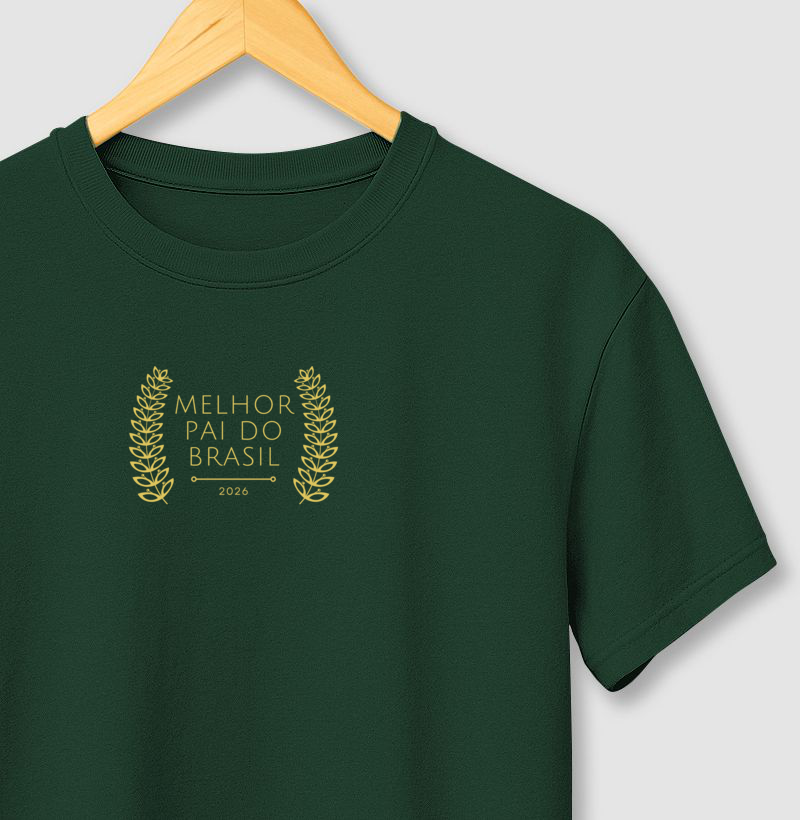Camiseta Melhor Pai do Brasil 2026