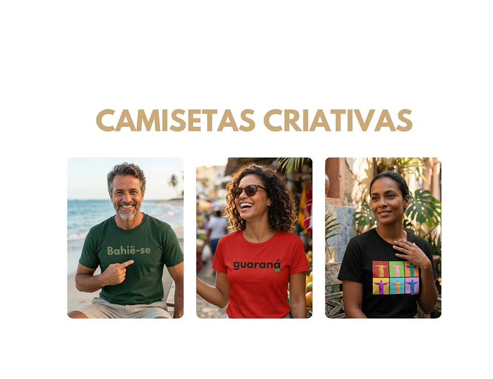 CAMISETAS CRIATIVAS 4LIFE CREATIVE