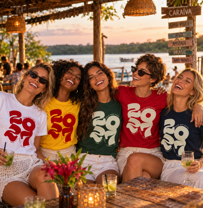 Comece 2027 vestindo tudo o que deseja para o novo ciclo.
A Camiseta 2027 Boas Energias traz uma composição gráfica moderna com os votos de sorte, saúde, energia, sucesso e paz. Palavras que representam os melhores desejos para a chegada de um novo ano e transformam a peça em muito mais do que uma roupa para o Réveillon.
Com tipografia marcante e visual contemporâneo, esta camiseta de Ano-Novo foi criada para quem procura um look original, elegante e cheio de significado para celebrar a virada. É perfeita para festas de Réveillon, encontros em família, viagens, comemorações à beira-mar ou para presentear alguém especial.
Parte da Coleção 2027 da 4life Creative, a camiseta combina criatividade, boas vibrações e uma mensagem positiva para acompanhar você durante todo o ano.
Porque 2027 merece começar com sorte, saúde, energia, sucesso e muita paz.
Você não veste apenas uma camiseta. Veste tudo aquilo que deseja viver.