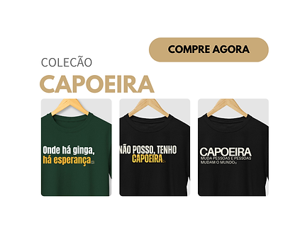 Camisetas em algodão Capoeira