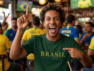 Camiseta Brasil Essencial Minimalista 4life creative