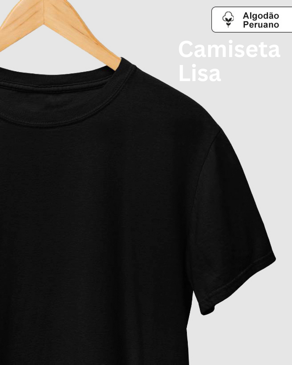 Camiseta Lisa Algodão Peruano
