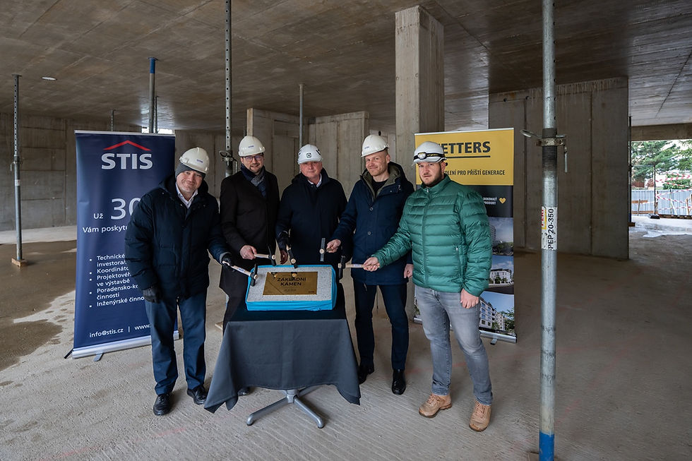 Poklepali jsme na základní kámen našeho rezidenčního projektu Panorama Braník