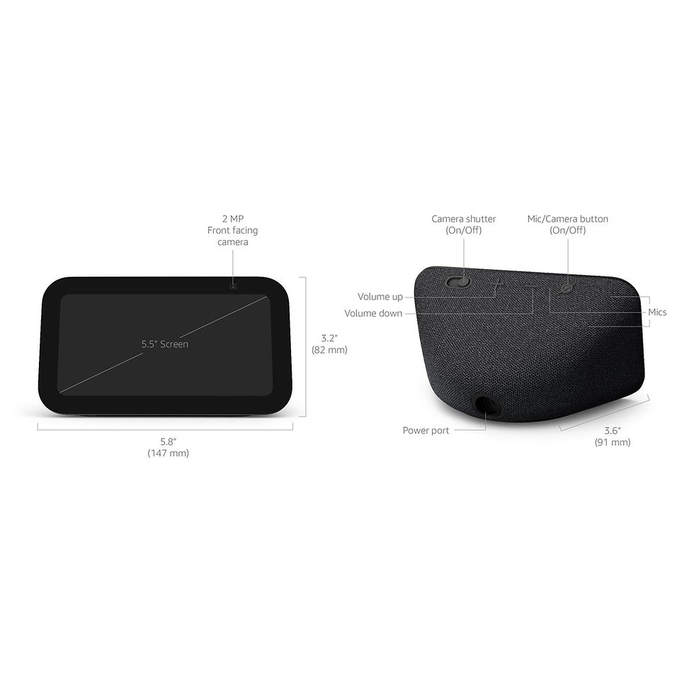 Thumbnail: Amazon - Echo Show 5 (3rd Generation) 5.5 inch Smart Display with Alexa - Charco