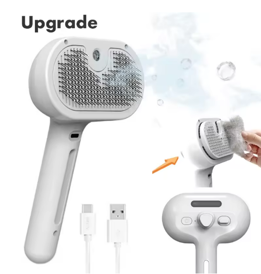 Thumbnail: Upgraded Pet Spray Grooming Comb Steamy Floating Hair Removal Cleaning