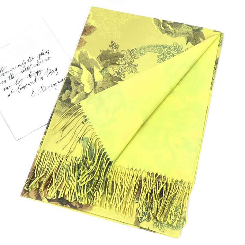 Thumbnail: Luxury Brand Cashmere Women Scarf Printed Winter Warm Shawls Pashmina Tassel Sca