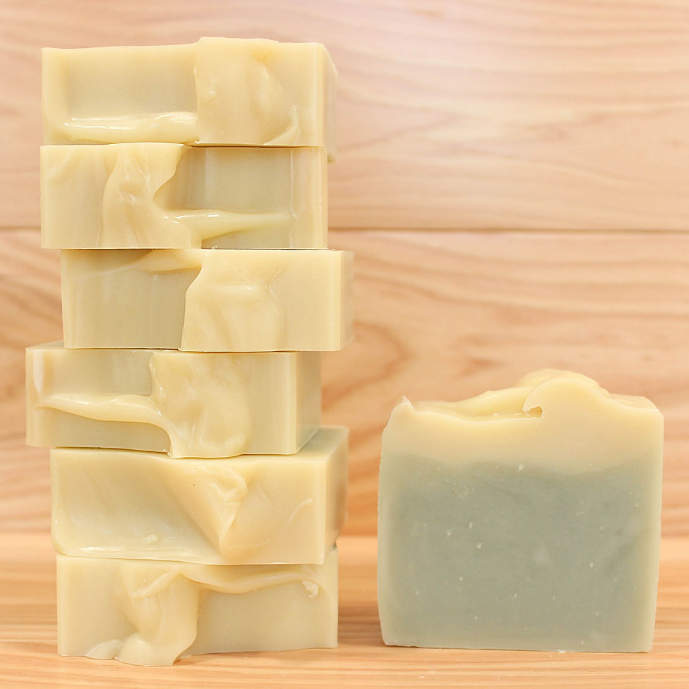 Thumbnail: A tall stack of The Adventure Year, one of our handcrafted, all-natural soap bars