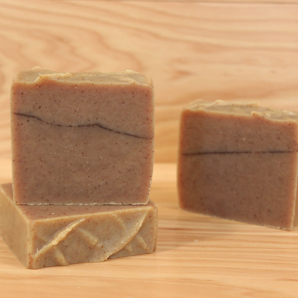 Thumbnail: Three slices of Whatcha Cookin? one of our vegan, all-natural soaps