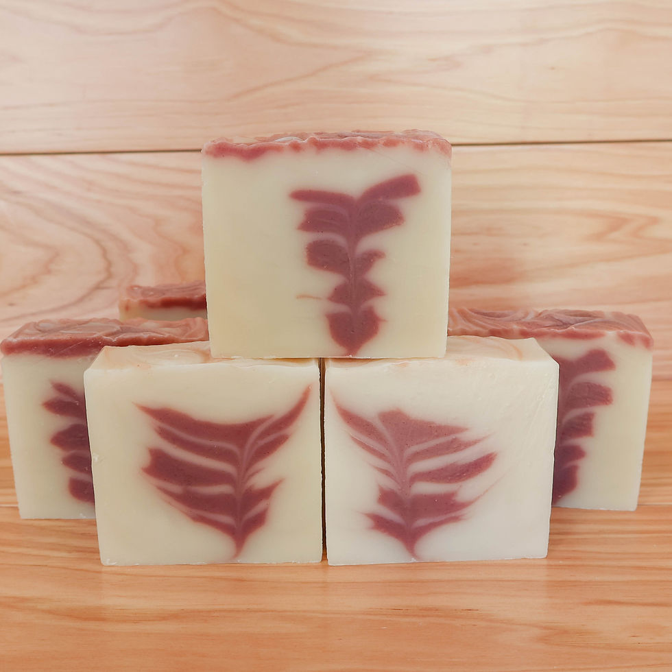 Thumbnail: An artistically arranged pile of our all-natural soap bar Didja Sleep?