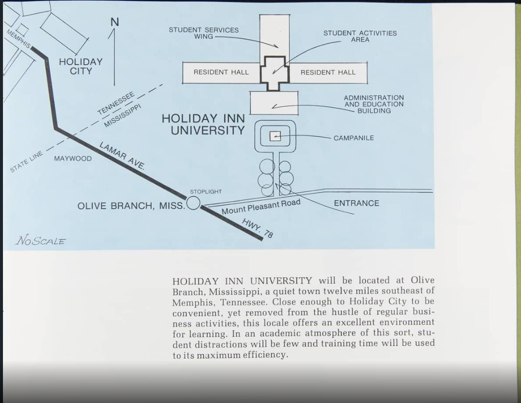 The original Olive Branch campus plan
