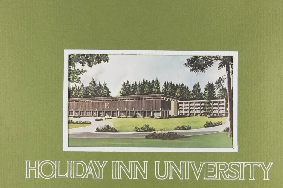Holiday Inn University — original brochure cover