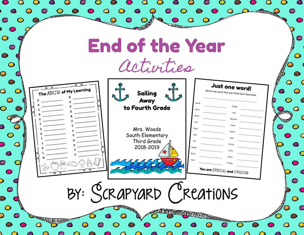 End of Year Activities