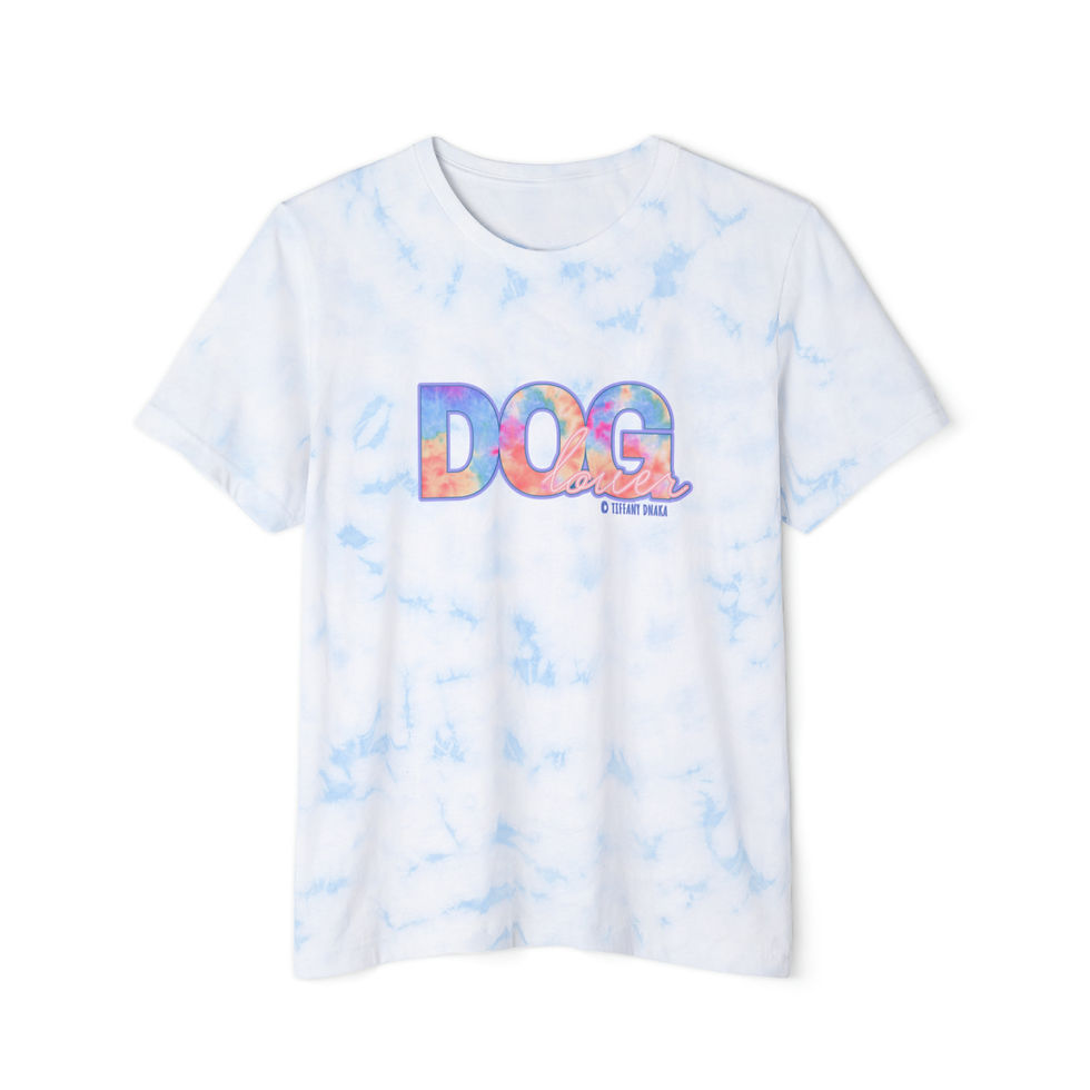 Unisex Dog Lover Tie-Dyed T-Shirt