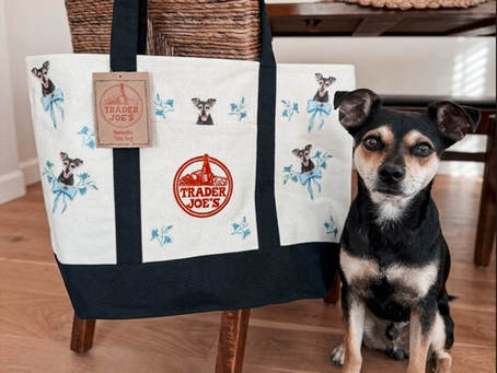 Create a One-of-a-Kind Pet Portrait Tote Bag Inspired by Trader Joe's