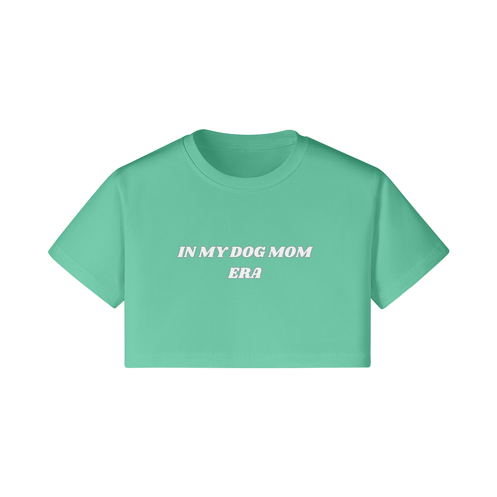 Thumbnail: Dog Mom Taylor Swift Cotton Crop Tee