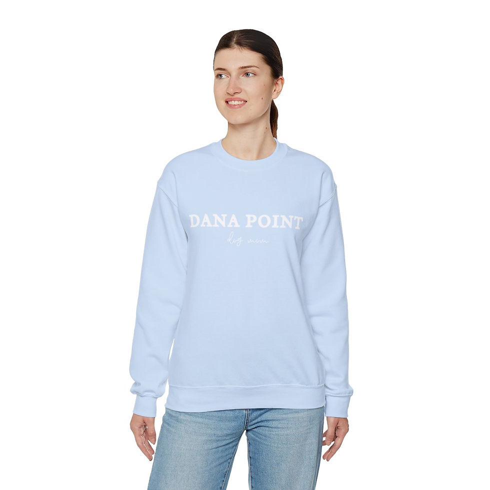 Thumbnail: Young woman wearing a light blue sweatshirt, 