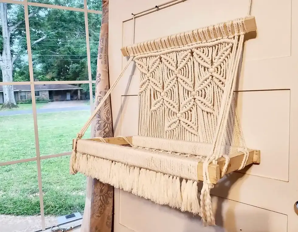 Macrame Window or Wall Cat Hammock