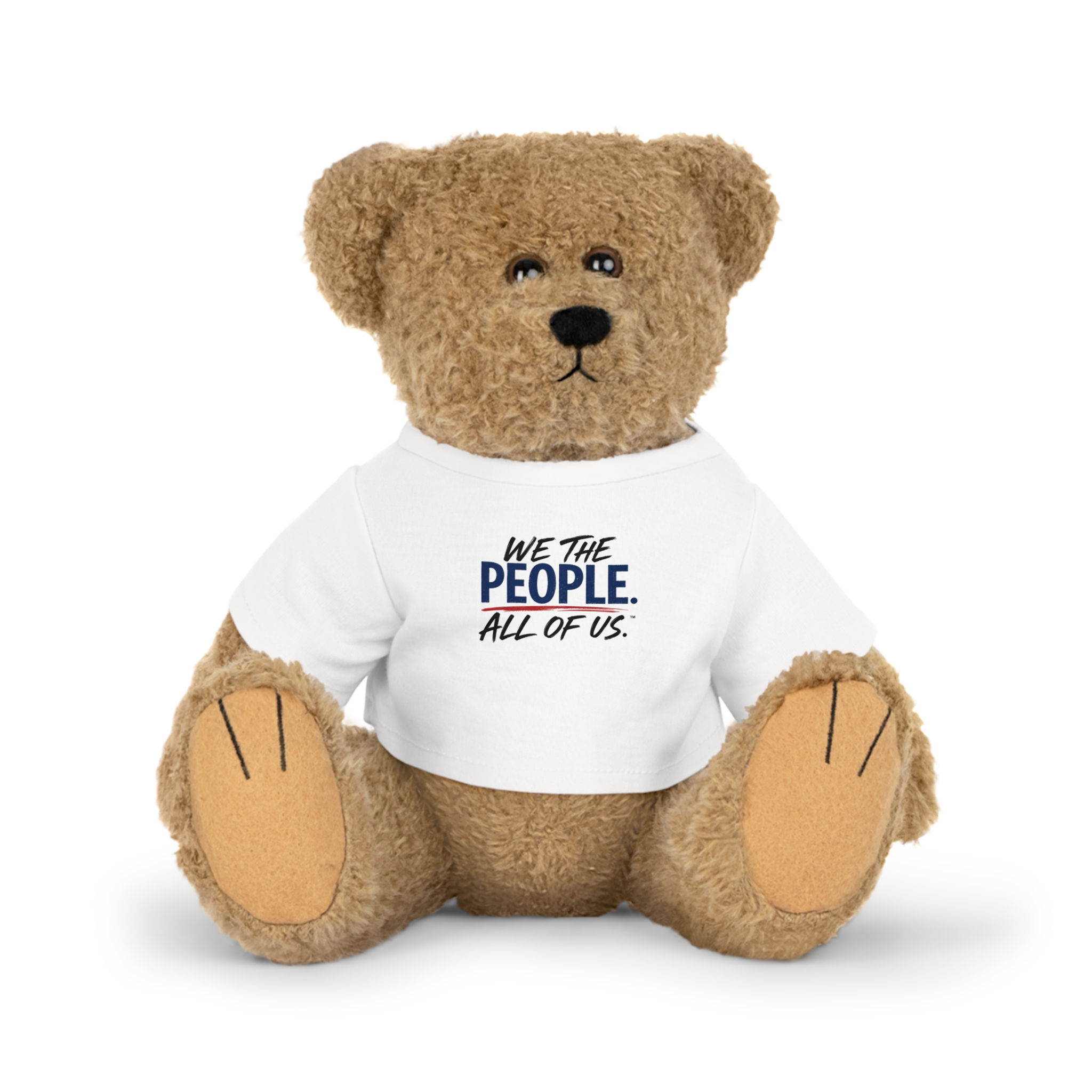 We The People Teddy Bear with 'We The People. All of Us.' T‑Shirt
