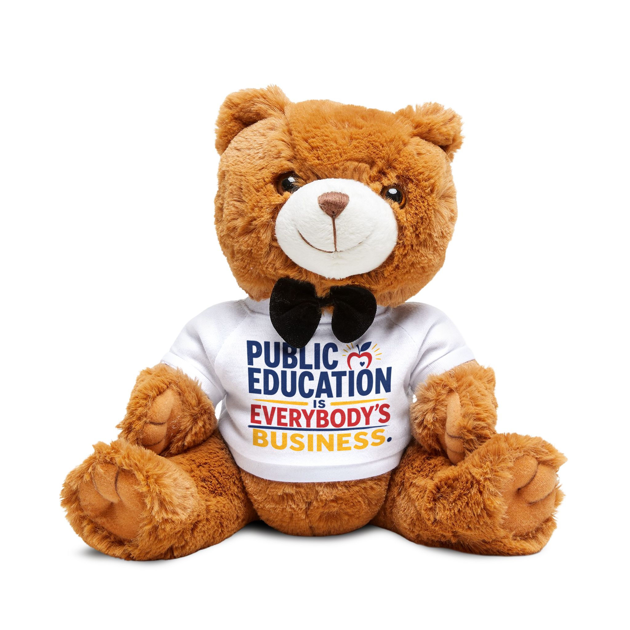 Plush Teddy Bear — “Public Education Is Everybody’s Business” Shirt